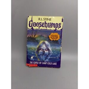 Goosebumps #56 The Curse of Camp Cold‎ Lake Vintage RL Stine 1st Print 1997